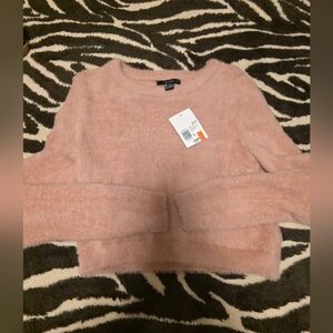 Soft Pink Crew Neck Sweater